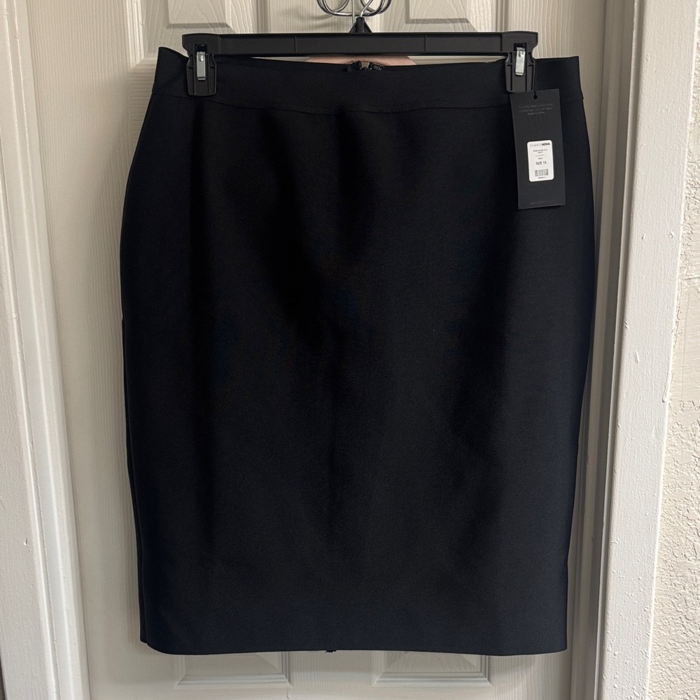Fashion Nova Black High-Rise Pencil Skirt